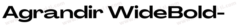 Agrandir WideBold字体转换